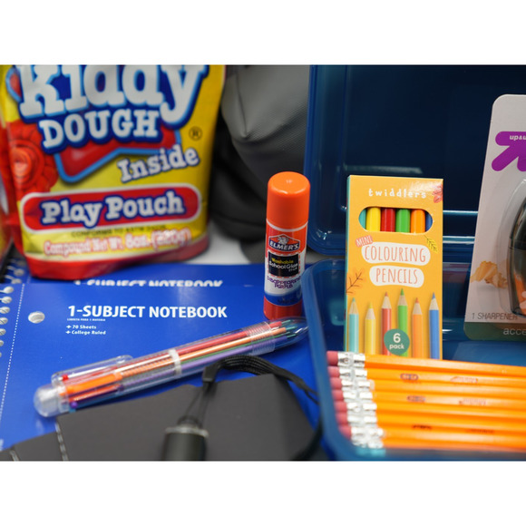 All in Motion Gray Backpack + Ember Tan Lunchbox Back-to-School Supply‎ Kit - Picture 7 of 16